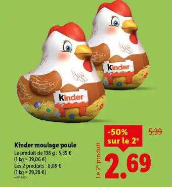Kinder moulage poule 138 g