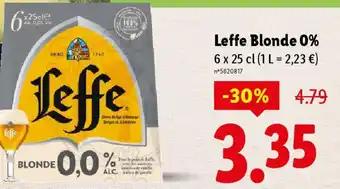 Leffe blonde 0% 6 x 25 cl