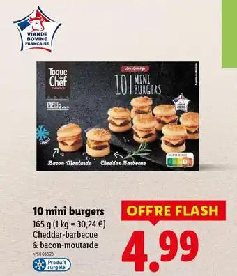 10 mini burgers 165 g