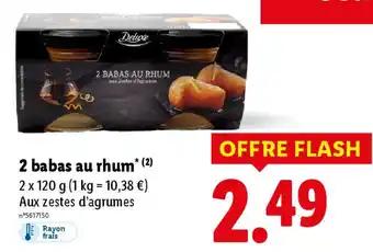 2 babas au rhum 120 g 