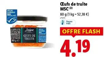 Œufs de truite MSC 80 g