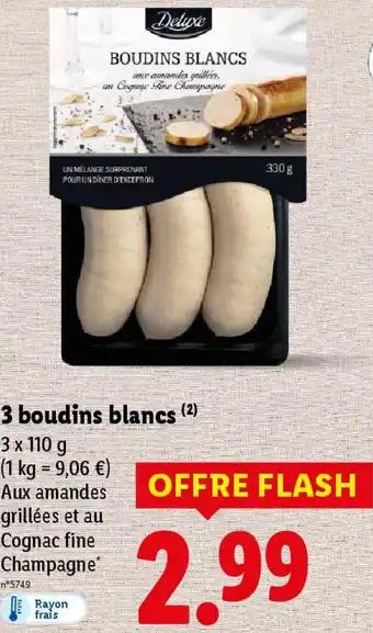 3 boudins blancs 110 g