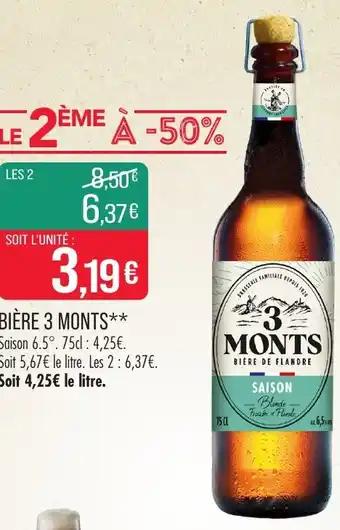 Bière 3 monts 75 cl 