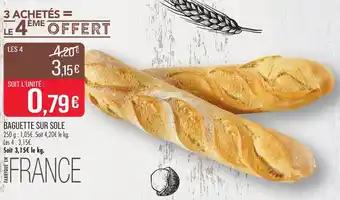 Baguette sur sole 250 g