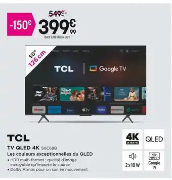 TCL Tv qled 4k 50c69b