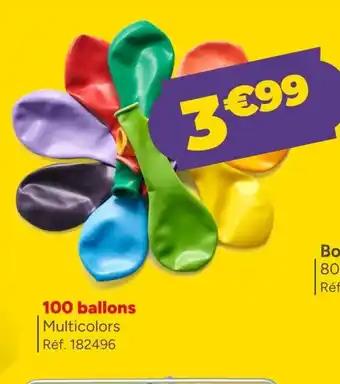 100 ballons Multicolors
