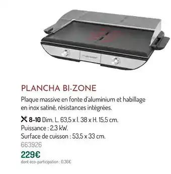 Plancha bi-zone