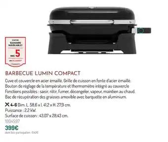 Barbecue lumin compact