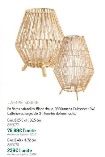 Lampe sisine