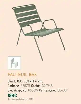 Fauteuil bas