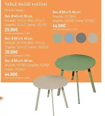 Table basse Massaï