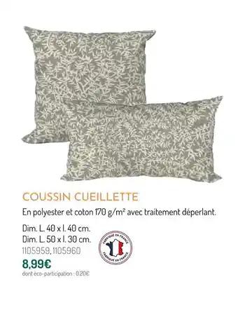 Coussin cueillette