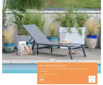 Bain de soleil pliant