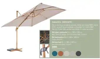 Parasol déporté