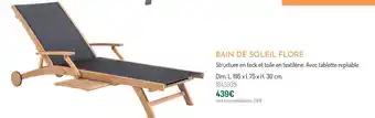 Bain de soleil flore