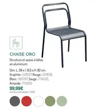 Chaise Oro