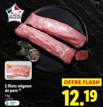 2 filets mignon de porc