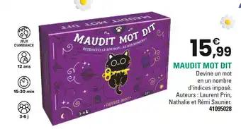Maudit mot dit