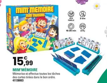 MIM'MÉMOIRE Mim' memory