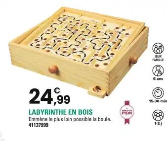 Labyrinthe en bois