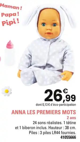 Anna les premiers mots