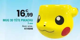 Mug 3d tête pikachu
