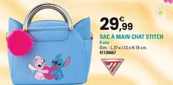 Sac à main chat stitch