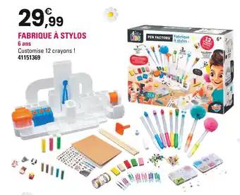Fabrique à stylos