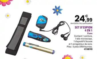 Set d'espion 4 en 1