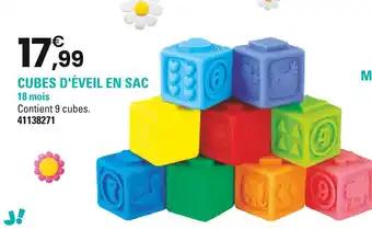Cubes d'éveil en sac