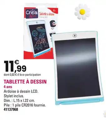 Tablette à dessin
