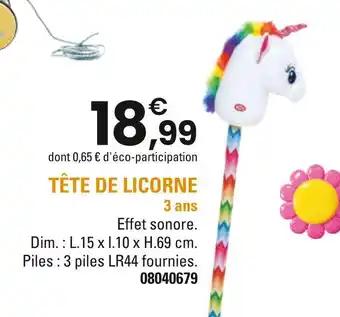 Tête de licorne