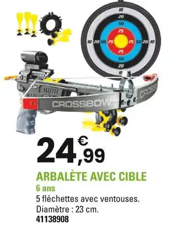 Arbalète avec cible