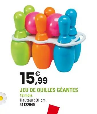 Jeu de quilles géantes