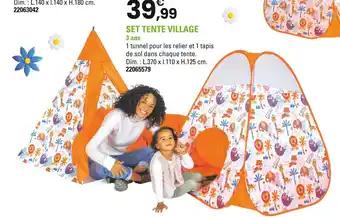 Set tente village