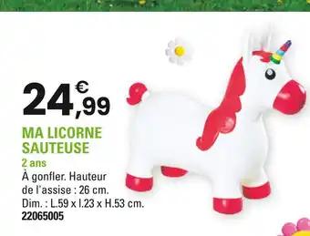Ma licorne sauteuse
