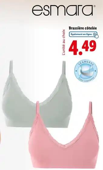 ESMARA Brassière côtelée