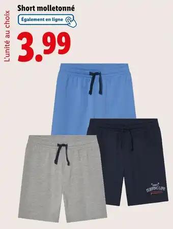 Short molletonné