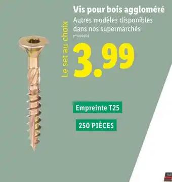 Vis pour bois aggloméré