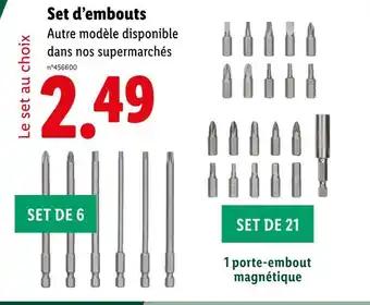 Set d'embouts