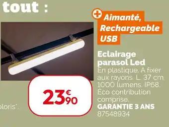 Éclairage parasol Led
