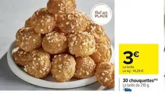 30 chouquettes 210 g