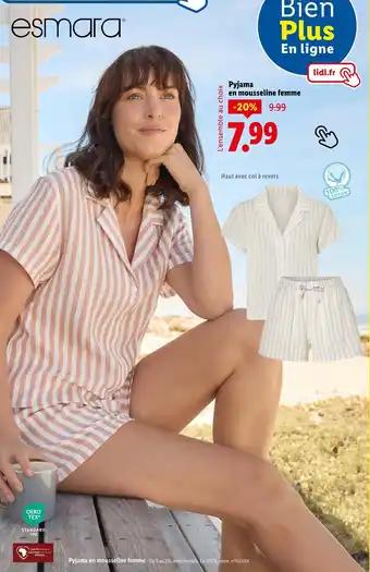 Pyjama en mousseline femme
