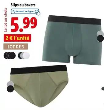 Slips ou boxers