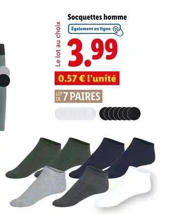 Socquettes homme