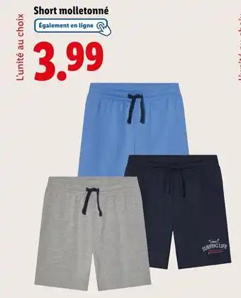 Short molletonné
