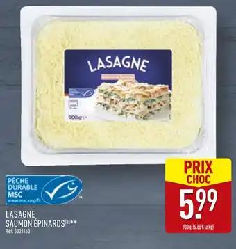 Lasagne saumon épinards