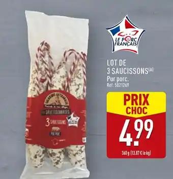 Lot de 3 saucissons