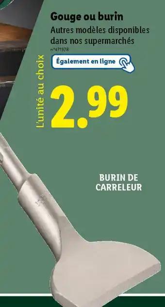 Gouge ou burin