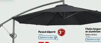 Parasol déporté